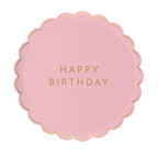 Petal Pink Happy Birthday Small Plates