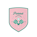 Pink Pickleball Crest Small Appetizer Dessert Plate
