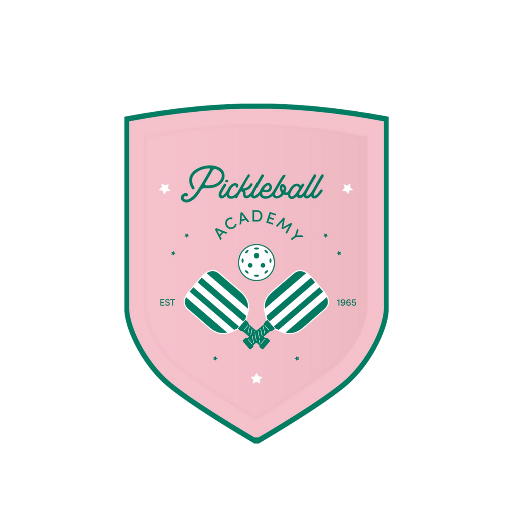 Pink & Green Pickleball Small Appetizer Dessert Plates
