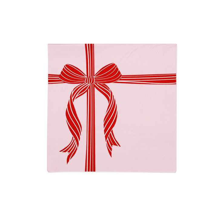 Red & Pink Present Dinner Napkins
