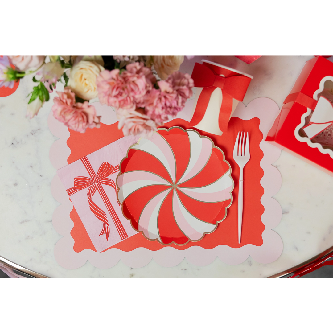 Red & Pink Present Dinner Napkins