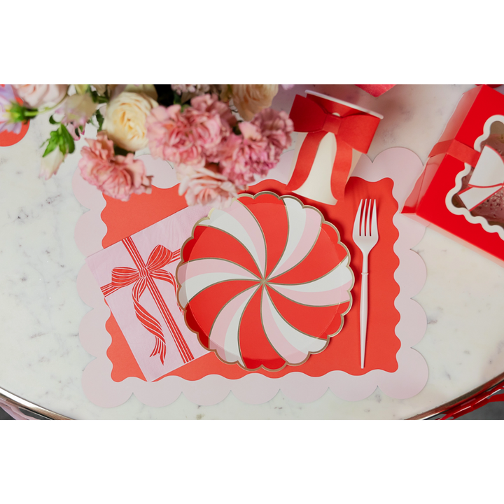 Red & Pink Present Dinner Napkins