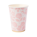 Petal Pink Elegant Floral Paper Cup