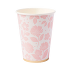 Petal Pink Elegant Floral Paper Cup