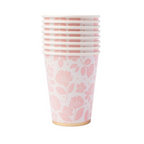 Petal Pink Elegant Floral Paper Cup