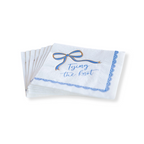 Blue and White "Tying the Knot" Wedding Cocktail Napkins