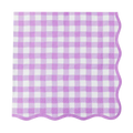 Le Lilac Elegant Gingham Dinner Napkins