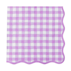 Le Lilac Elegant Gingham Dinner Napkins
