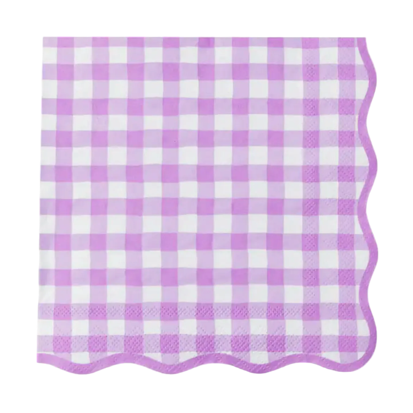 Le Lilac Elegant Gingham Dinner Napkins