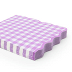 Le Lilac Elegant Gingham Dinner Napkins