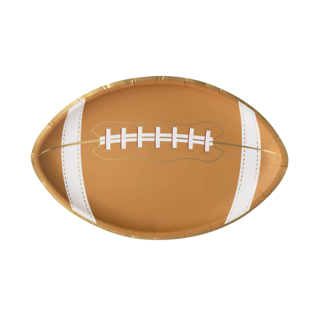 Brown Football Dinner Plates