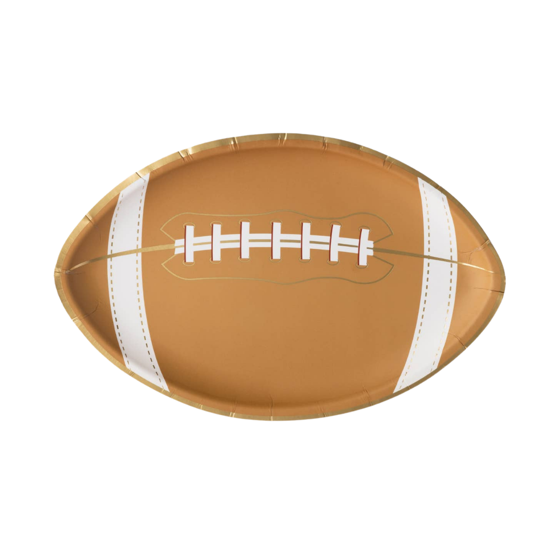 Brown Football Dinner Plates