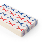Red and Blue Après Ski Guest Napkins