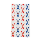 Red and Blue Après Ski Guest Napkins