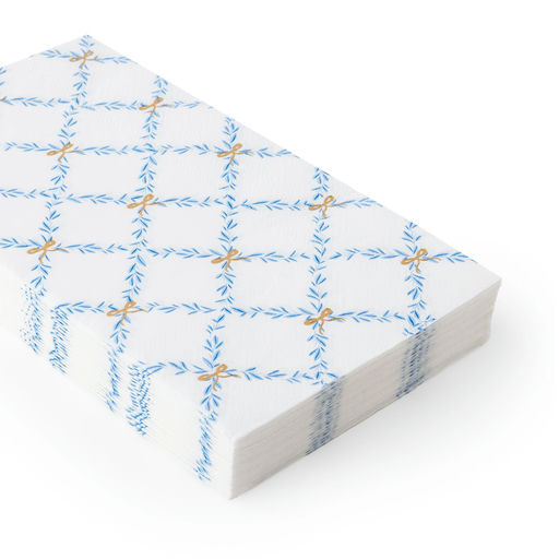 Sky Blue Trellis Guest Napkin