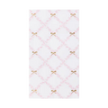 Pink and Gold Trellis with Bows Guest Towels