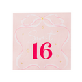 Pink Bow Sweet 16 Dinner Napkins