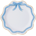 Blue Bow Dinner Plates