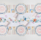 Blue Bow Dinner Plates