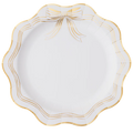 Cream Bow Dinner Plates