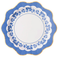 Belle Blue Floral Scalloped Dinner Plates