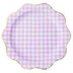 Le Lilac Gingham Dinner Plates