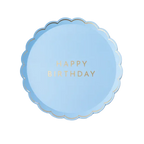 Sky Blue Signature Happy Birthday Small Plates