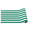 Emerald Cabana Stripe Table Runner