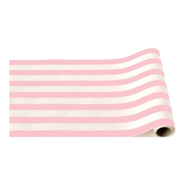 Petal Pink Signature Cabana Stripe Table Runner