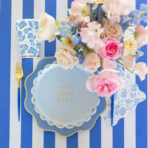 Blue Palisades Signature Cabana Stripe Table Runner