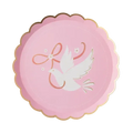 Petal Pink Dove Scalloped Edge Small Plates