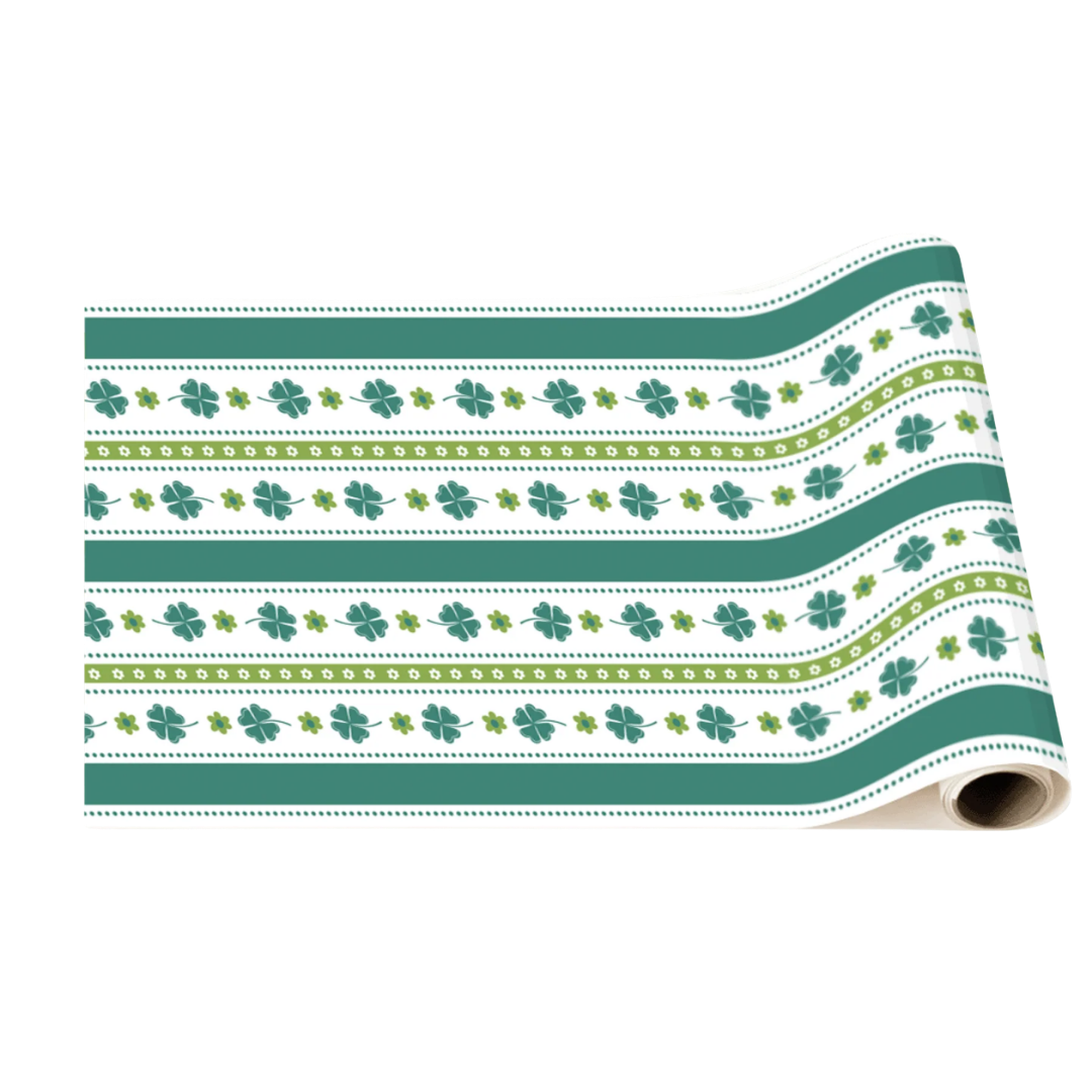 Green Clover Cabana St. Patrick's Day Table Runner