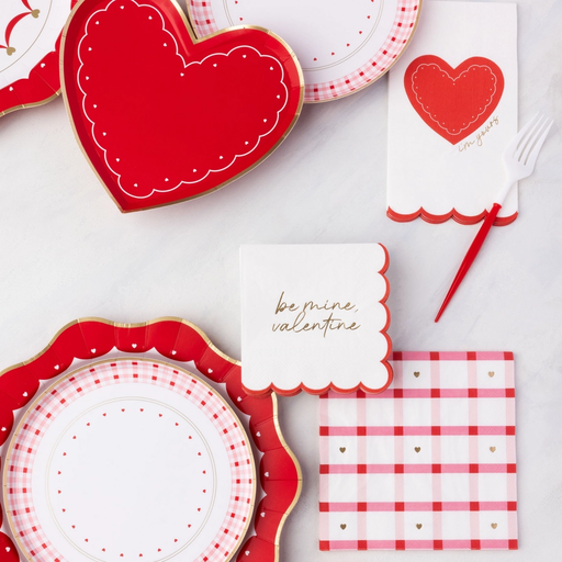 Red Heart Valentines "I'm Yours" Guest Towels