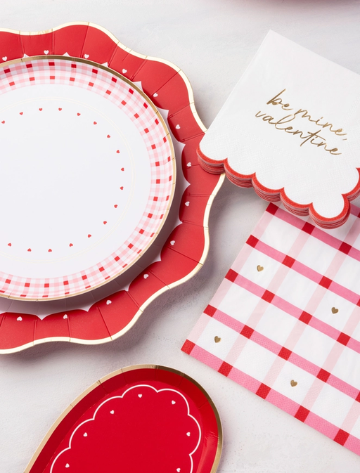 Red Heart Valentine Small Plates