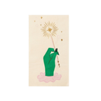 Green with Gold Magic Wand Guest Napkins