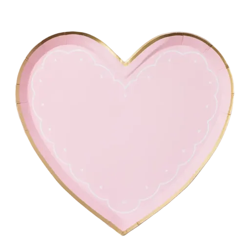 Pink Heart Valentine Small Plates