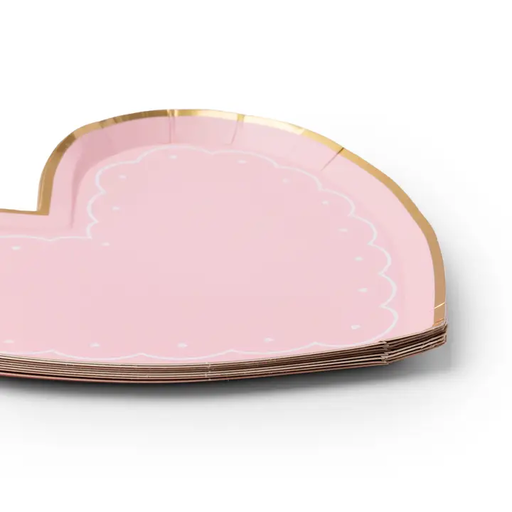 Pink Heart Valentine Small Plates