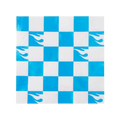 Blue Foil Checkered Hot Wheels™ Large Dinner Napkins