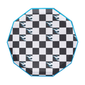 Black Checkered Hot Wheels™ X Bonjour Fete Dinner Plates
