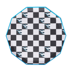 Black Checkered Hot Wheels™ X Bonjour Fete Dinner Plates