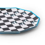 Black Checkered Hot Wheels™ X Bonjour Fete Dinner Plates