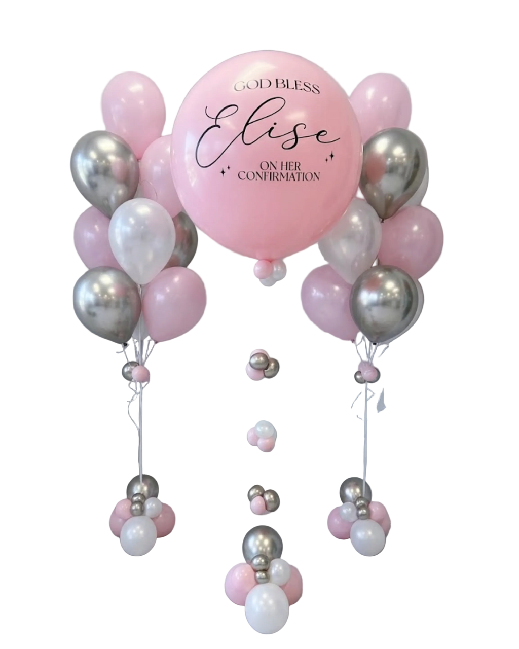 Blush Sacrament Balloons For Her
