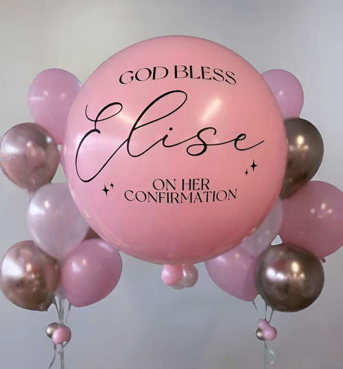 Blush Sacrament Balloons For Her