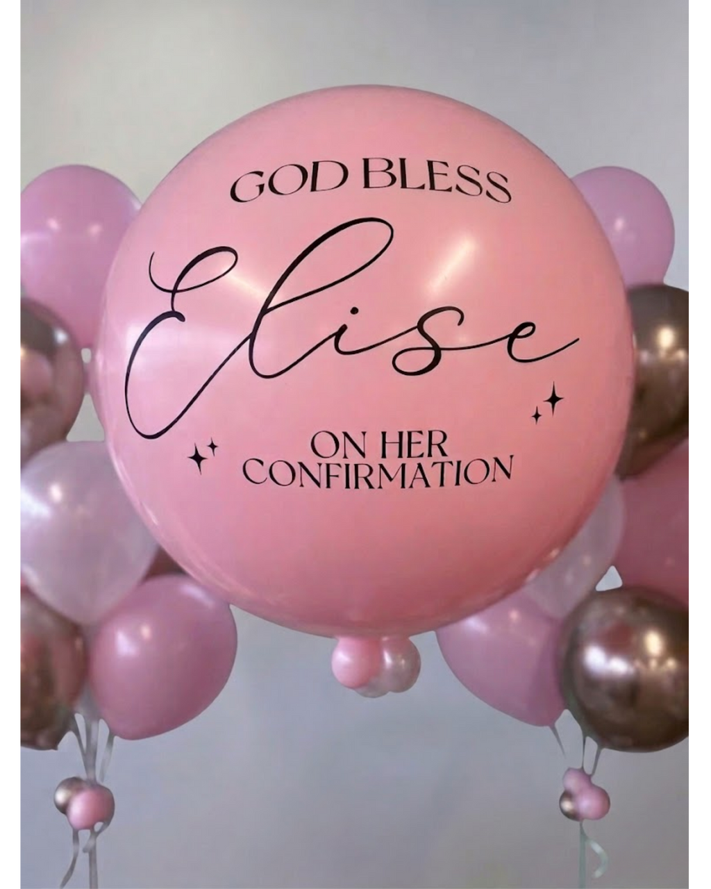 Blush Sacrament Balloons For Her