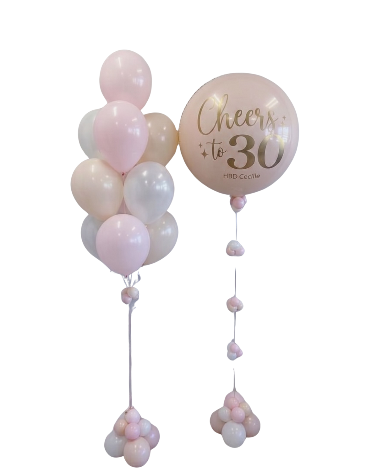 Blush Dream Birthday Balloon Bundle