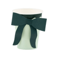 Mint green paper cup with black paper bow elegant celebration theme from Parte Haus party supply store in Bethesda MD