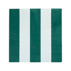 Green and white striped napkin bold modern design celebration from Parte Haus party supply store in Bethesda MD.