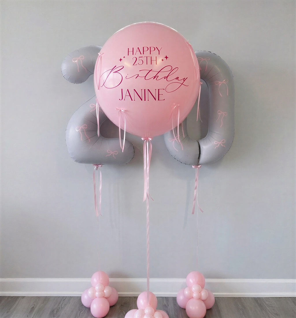 Bow Dream Birthday Balloon Bundle