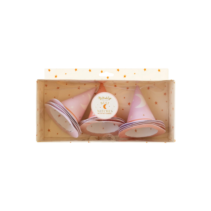 Pink Witch Hat Banner