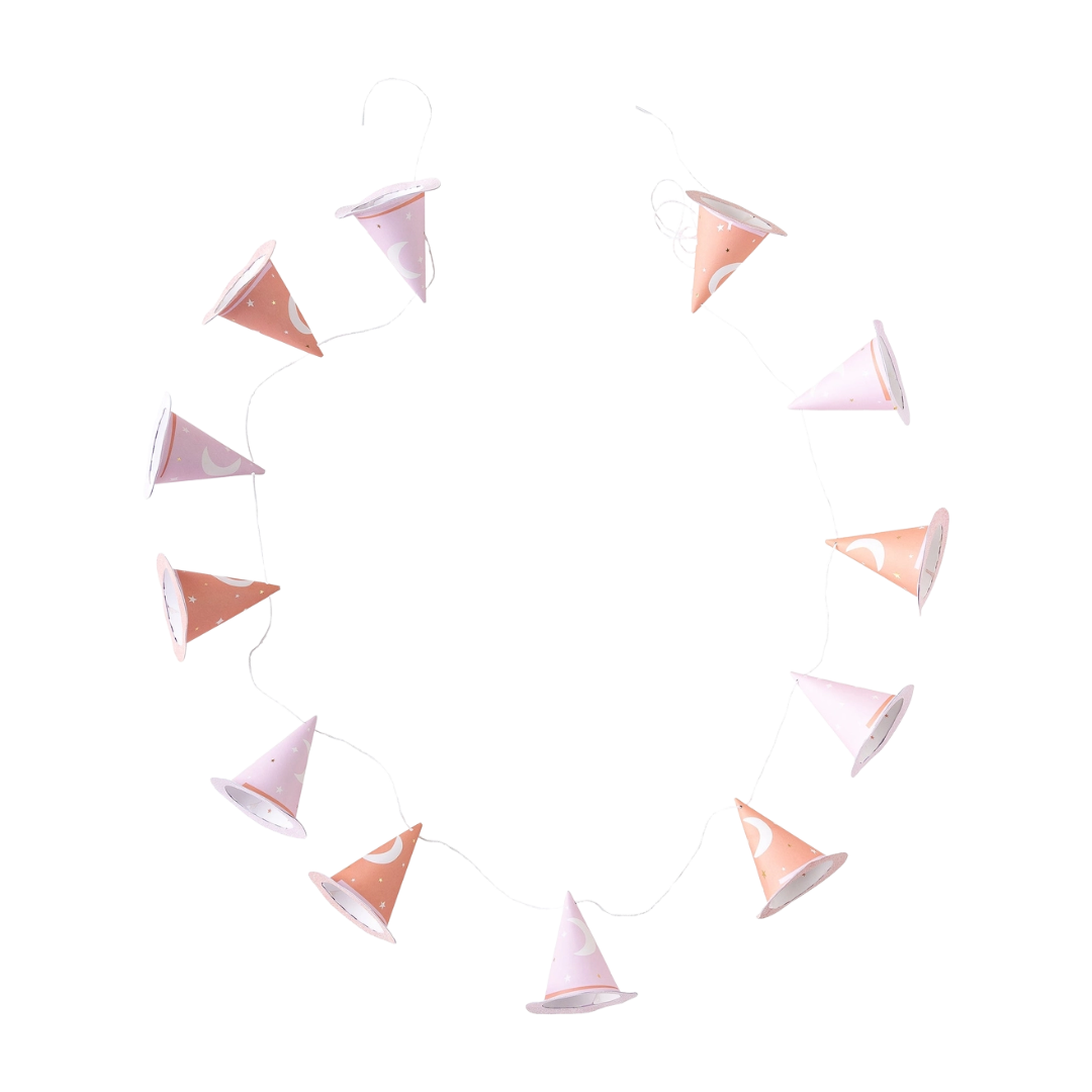 Pink Witch Hat Banner